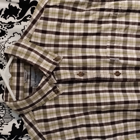 Men's Carhartt Relaxed Fit Short Sleeve Shirt - Picture 2 of 5